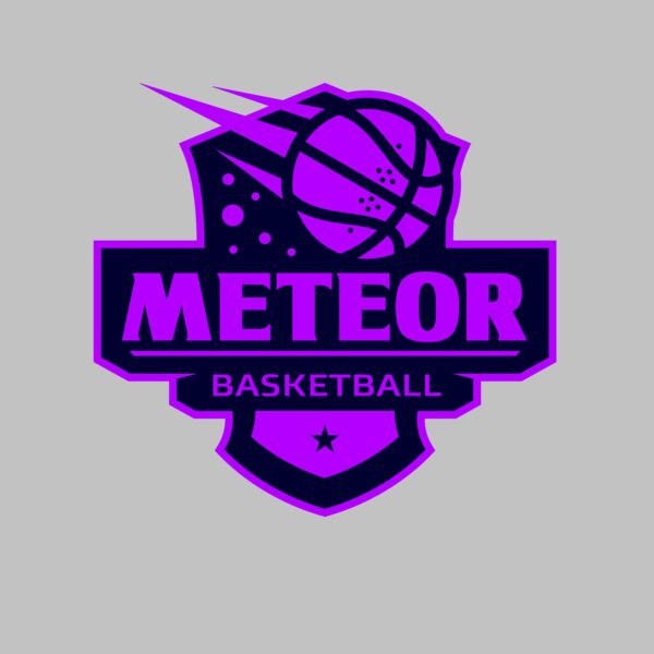 Meteor Basketball logo template Thumbnail