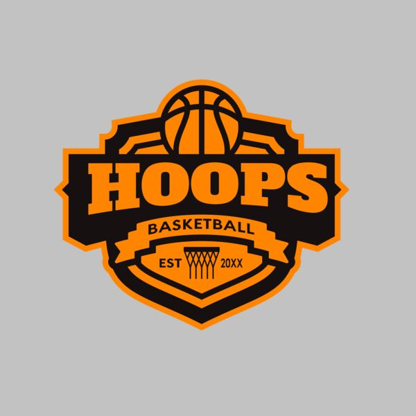 Hoops Basketball logo template 04 Thumbnail