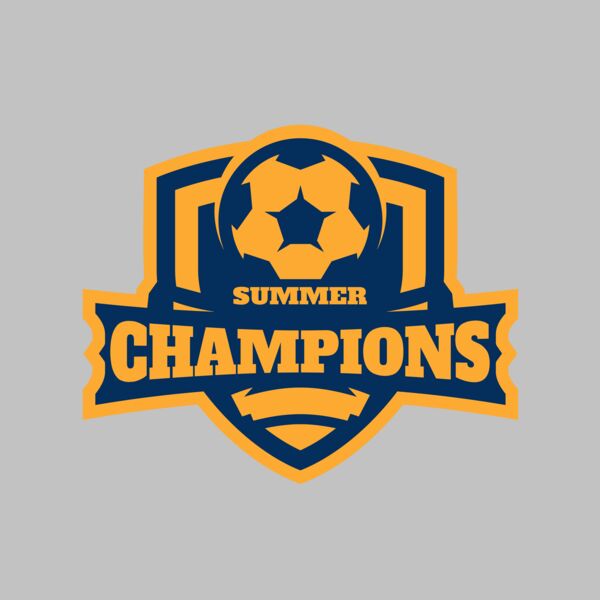 Champions Summer Soccer logo template Thumbnail