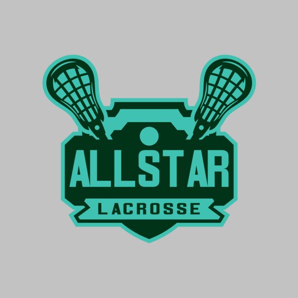All stars Lacrosse Logo Template Thumbnail