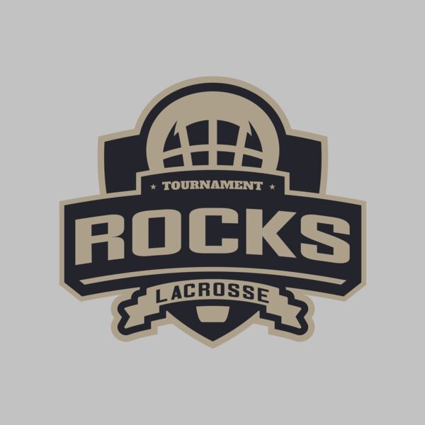 Rocks Tournament Lacrosse Logo Template Thumbnail