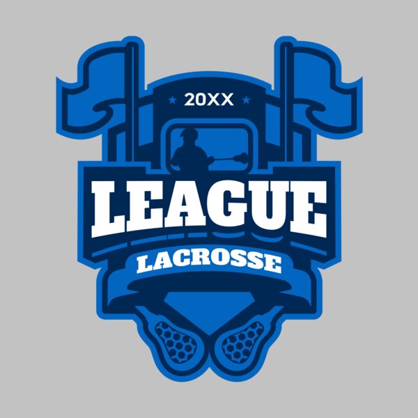 League Lacrosse Logo Template Thumbnail