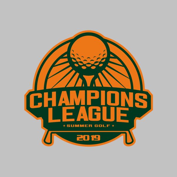 Champions League Summer Golf logo template Thumbnail