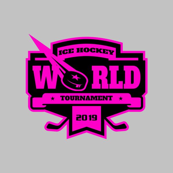 World Ice Hockey Tournament logo template Thumbnail