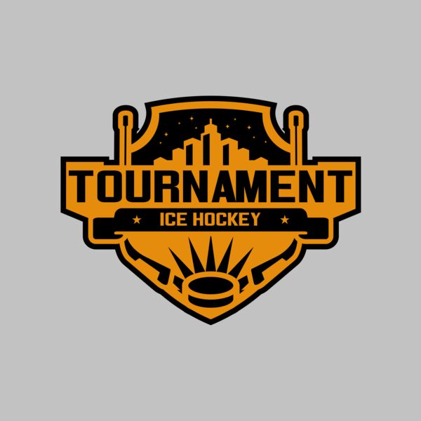 Tournament Ice Hockey logo template 02 Thumbnail