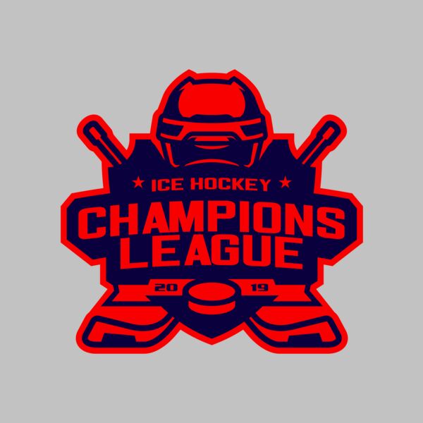 Champions League Ice Hockey logo template Thumbnail