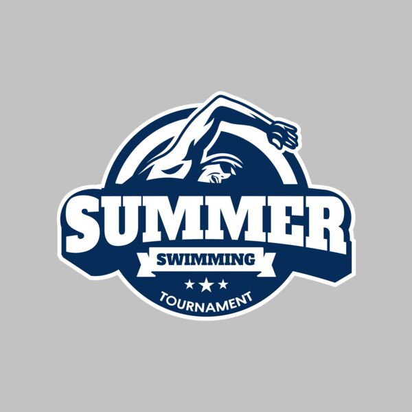 Summer Swimming Tournament logo template Thumbnail