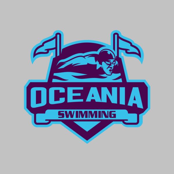 Oceania Swimming logo template Thumbnail
