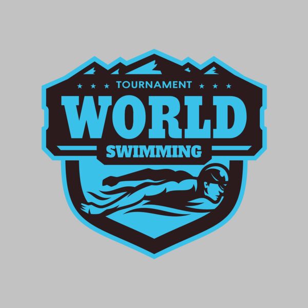 World Tournament Swimming logo template Thumbnail