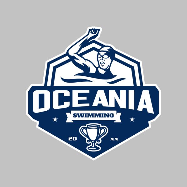Oceania Swimming logo template Thumbnail