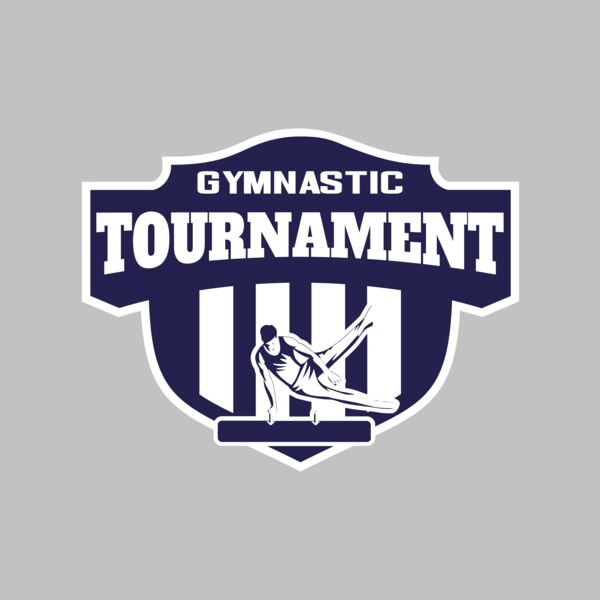Gymnastic Tournament logo template Thumbnail