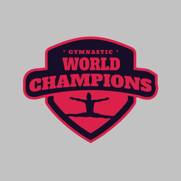 Gymnastic World Champions logo template Thumbnail