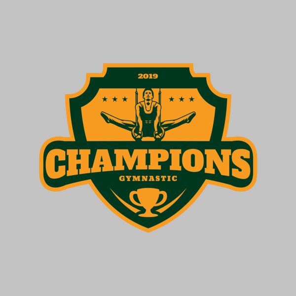 Champions Gymnastic logo template Thumbnail