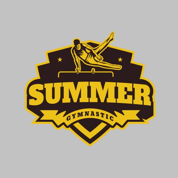 Summer Gymnastic logo template Thumbnail