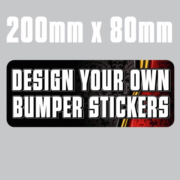 200mm x 80mm  Bumper Stickers Thumbnail