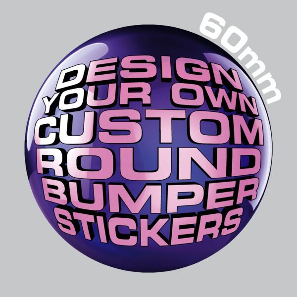 60mm Round Bumper Stickers Thumbnail