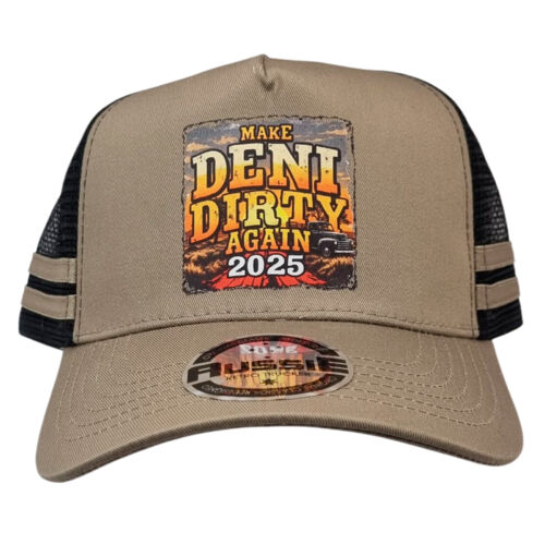 Khaki/Black Make DENI DIRTY Again 2025 Trucker Cap   Thumbnail