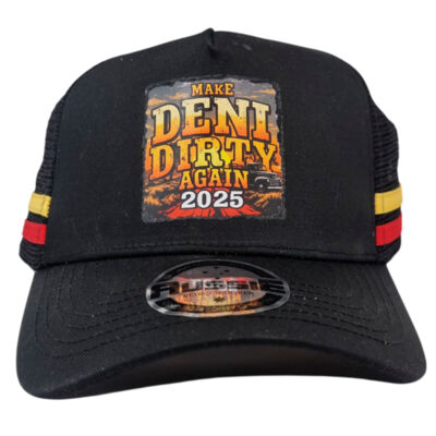 Black Red/Yellow Make DENI DIRTY Again 2025 Trucker Cap   2 Thumbnail