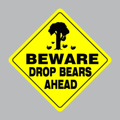 Beware Drop Bears Ahead Thumbnail